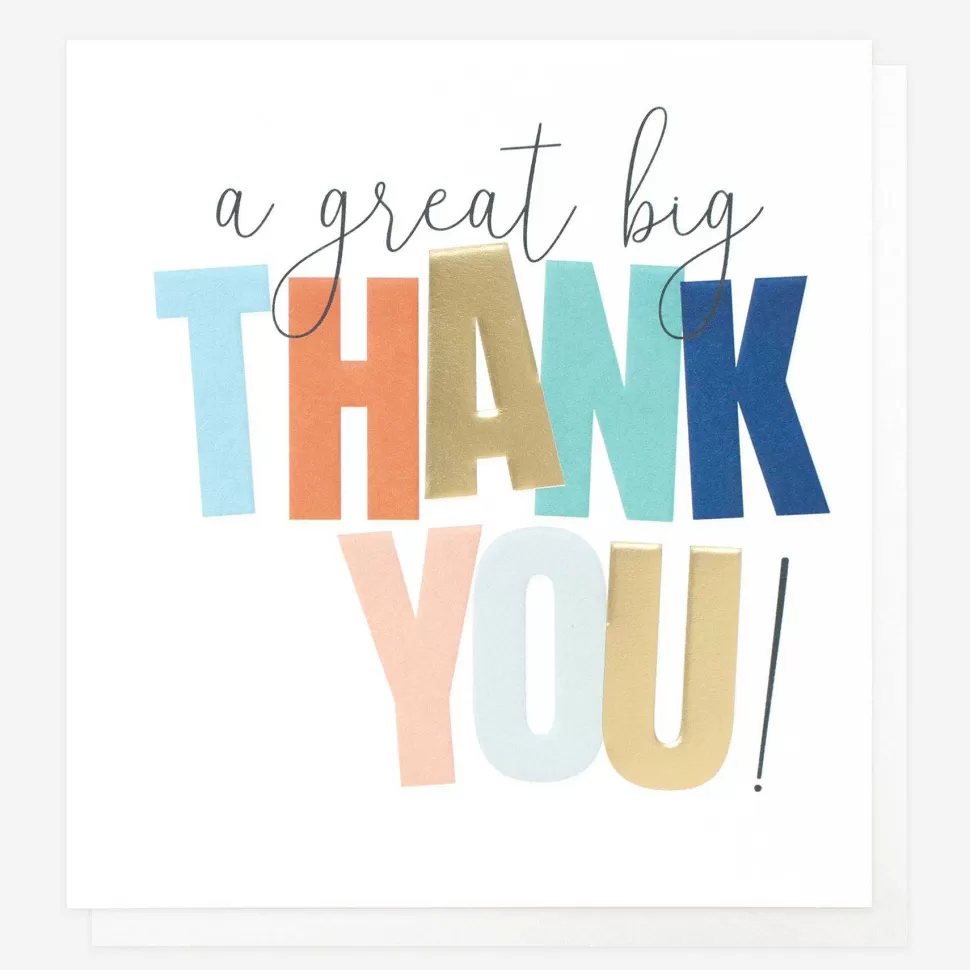 Fashion A Great Big Thank You Card Thank You Cards