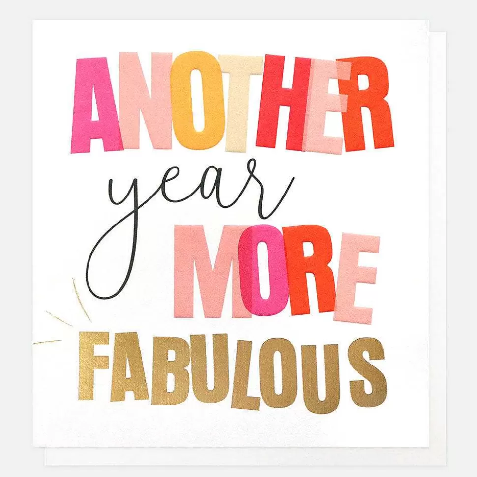 Hot Another Year More Fabulous Birthday Card For Her