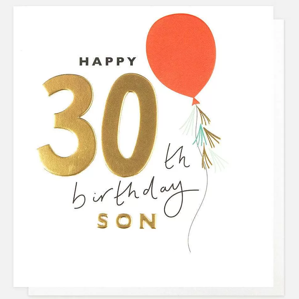 Cheap Balloon 30Th Birthday Card For Son New Cards