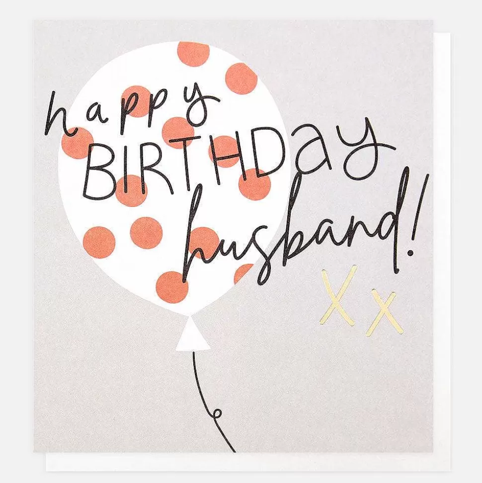 Best Sale Balloon Happy Birthday Card For Husband Male Relation