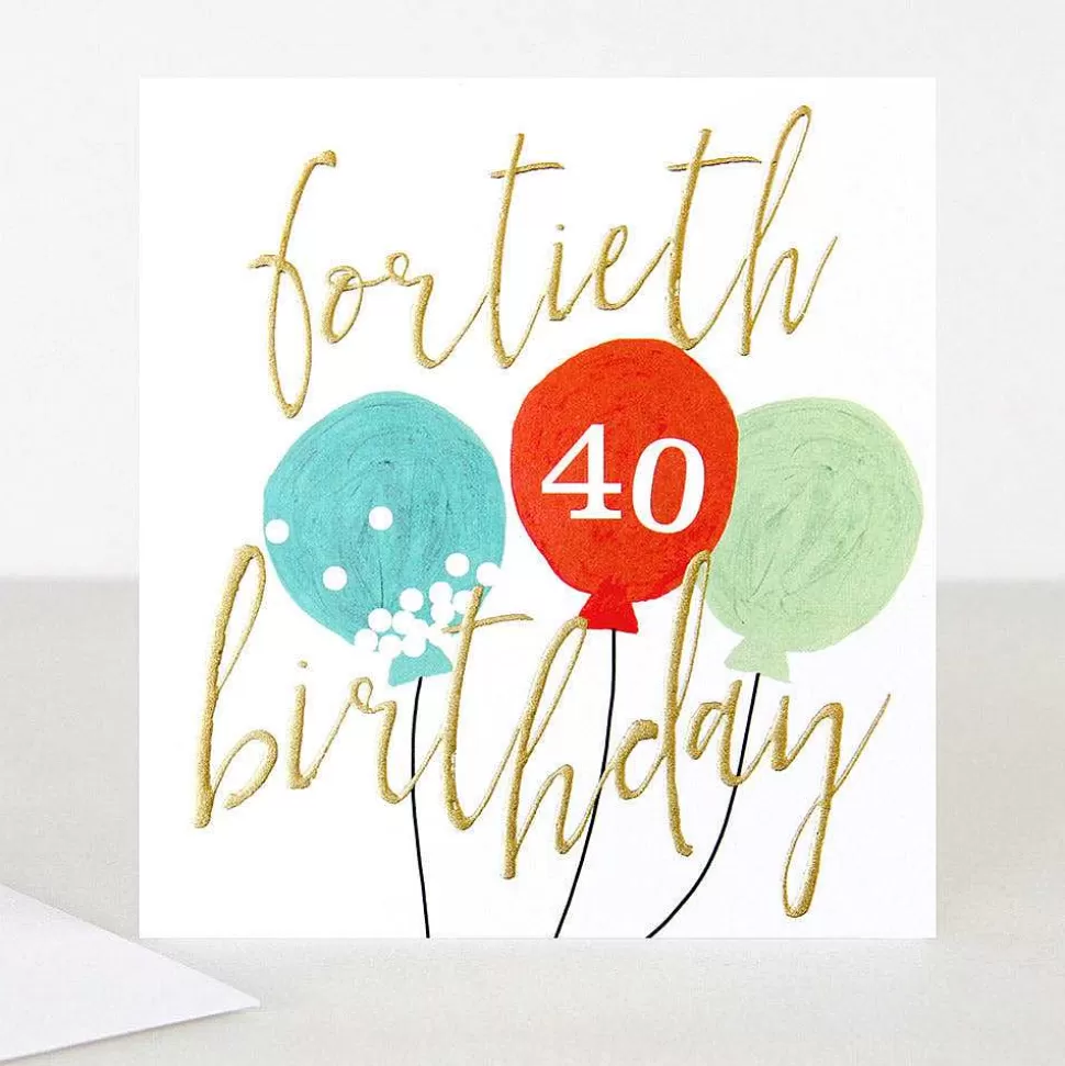 Cheap Balloons 40Th Birthday Card By Age