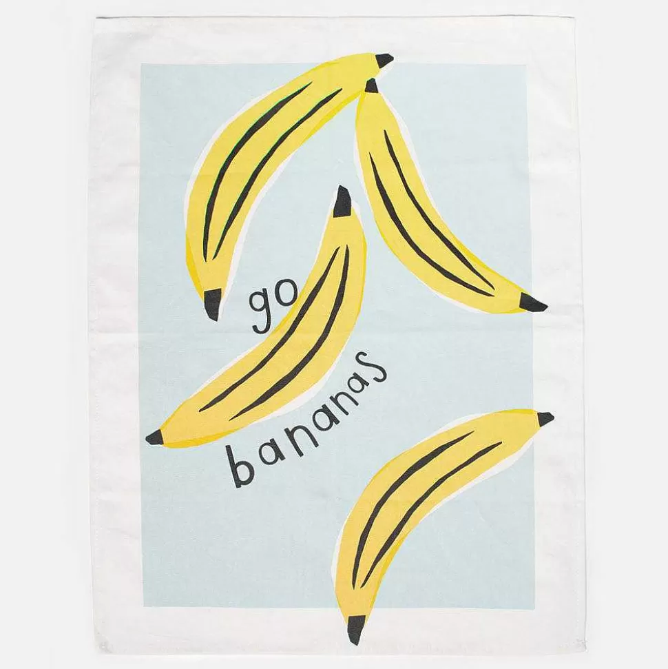 Best Sale Banana/Multi Heart Tea Towel Set Of 2 Kitchen Accessories