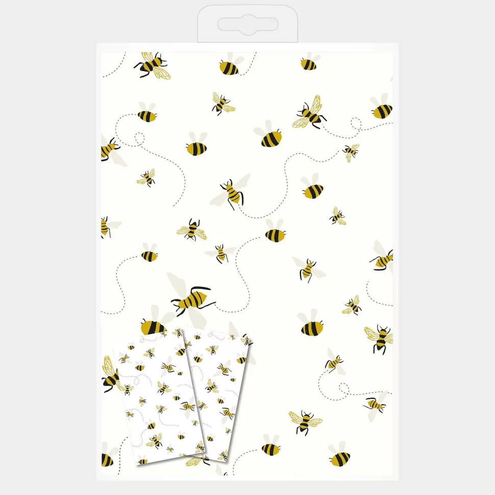 Store Bees Wrapping Paper And Tags Set Of 2 Wrapping Paper Sets