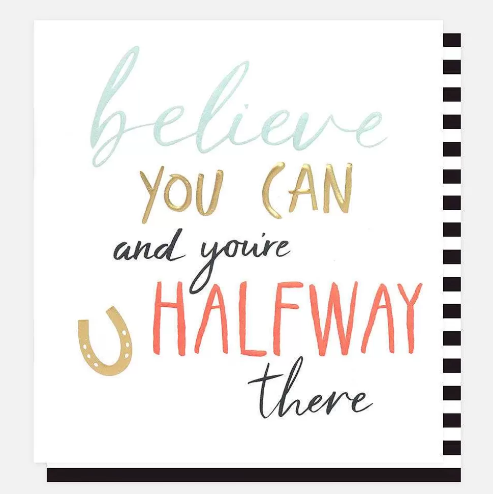 Best Sale Believe You Can Good Luck Card Good Luck Cards