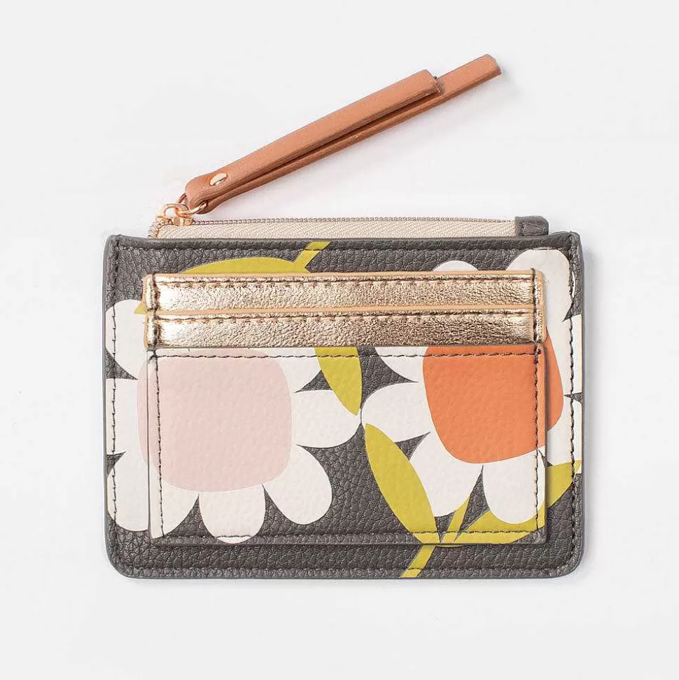 Sale Big Flower Short Patch Purse Card Holders