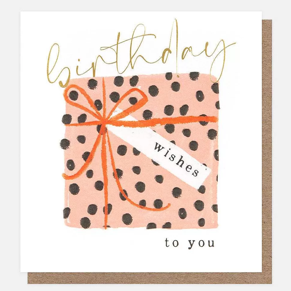 Fashion Birthday Wishes Spotty Present Birthday Card New Cards