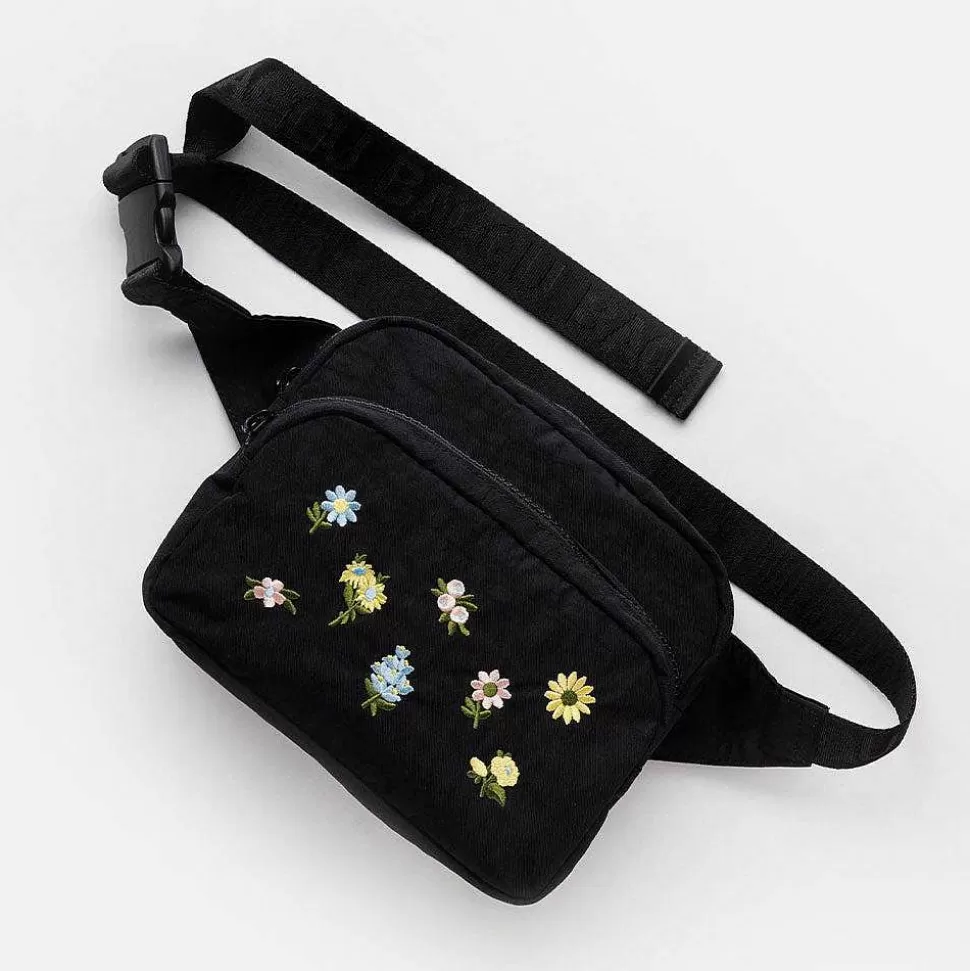 Flash Sale Black Ditsy Floral Bum Bag Crossbody Bags