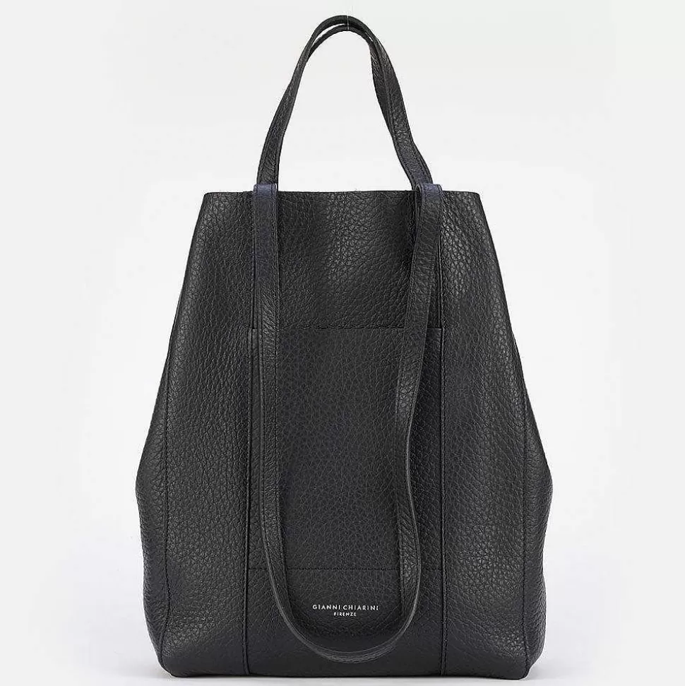 Hot Black Leather Tall Superlight Tote Bag Handbags