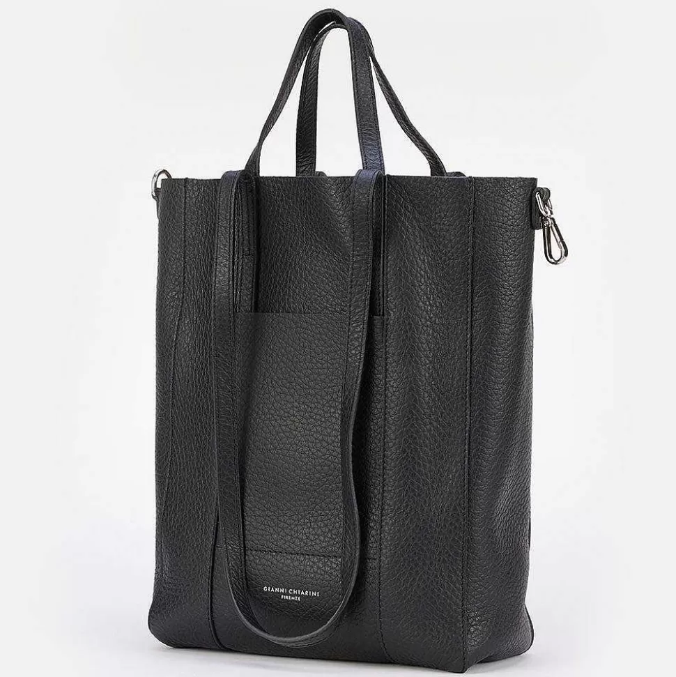 Hot Black Leather Tall Superlight Tote Bag Handbags
