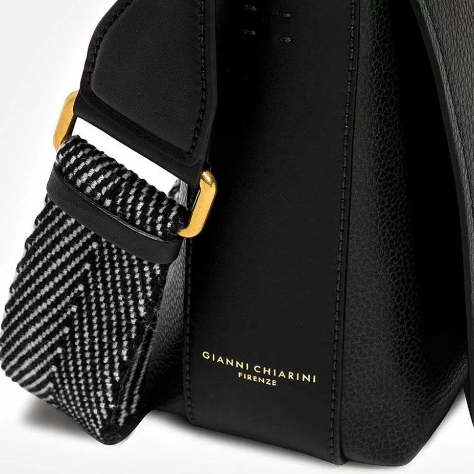 Best Sale Black Leather Tea Flap Bag Crossbody Bags