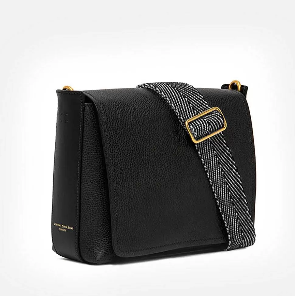 Best Sale Black Leather Tea Flap Bag Crossbody Bags