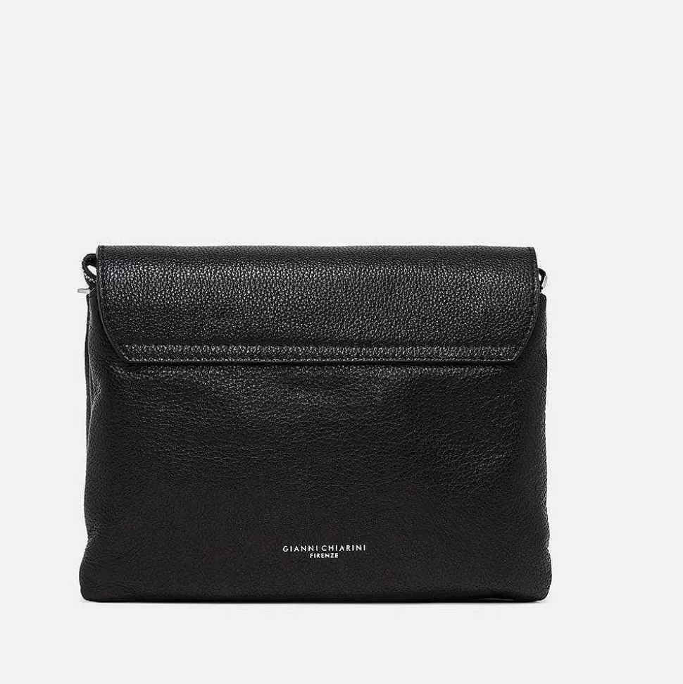 Cheap Black Leather Three Flap Bag Shoulder Bags