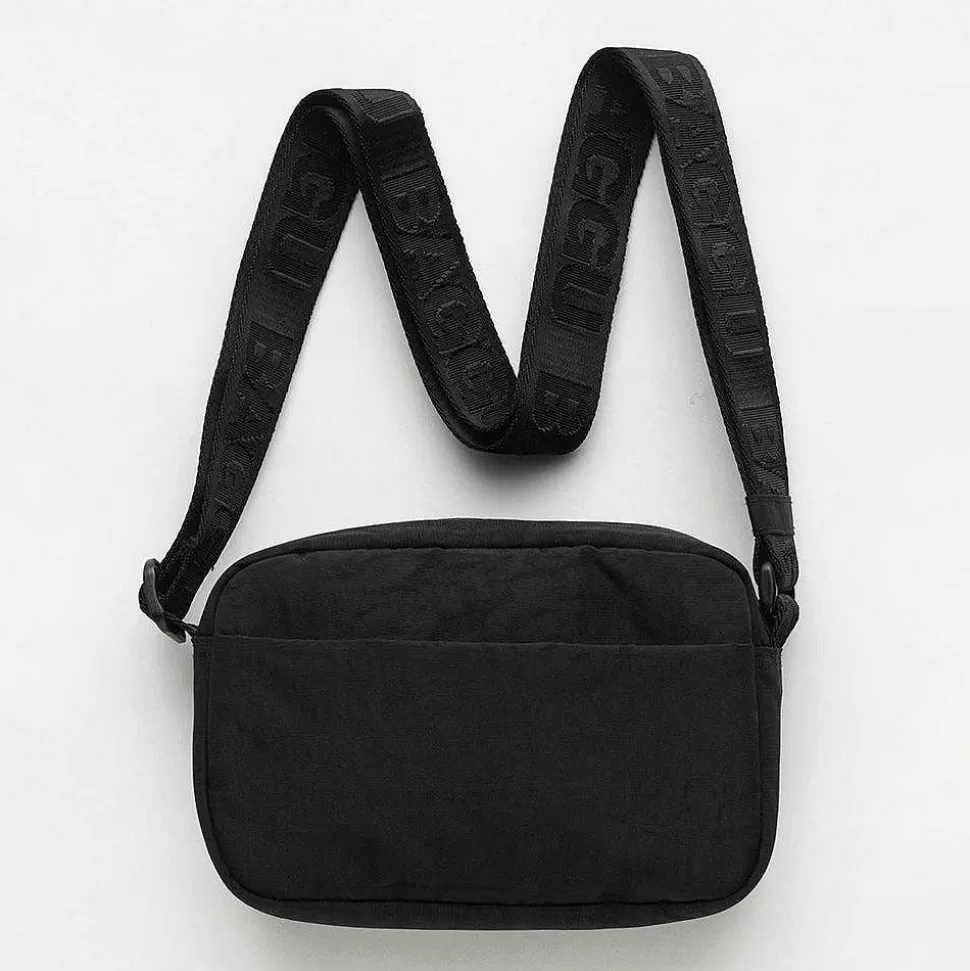 Hot Black Recycled Nylon Crossbody Camera Bag Camera Bags