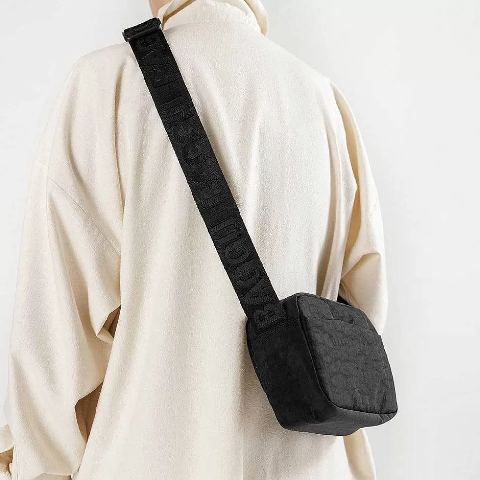 Fashion Black Recycled Nylon Crossbody Camera Bag Crossbody Bags