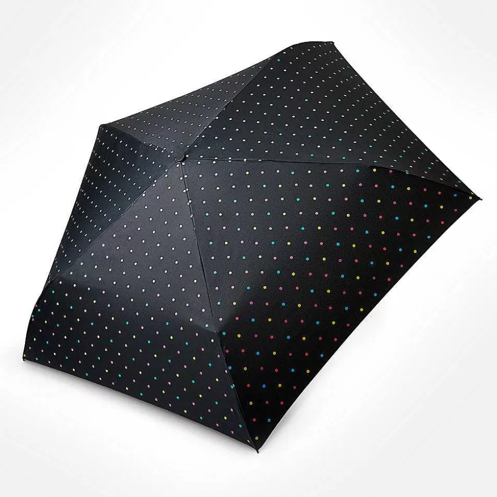 Store Black Spotty Uv Protective Folding Umbrella Umbrellas