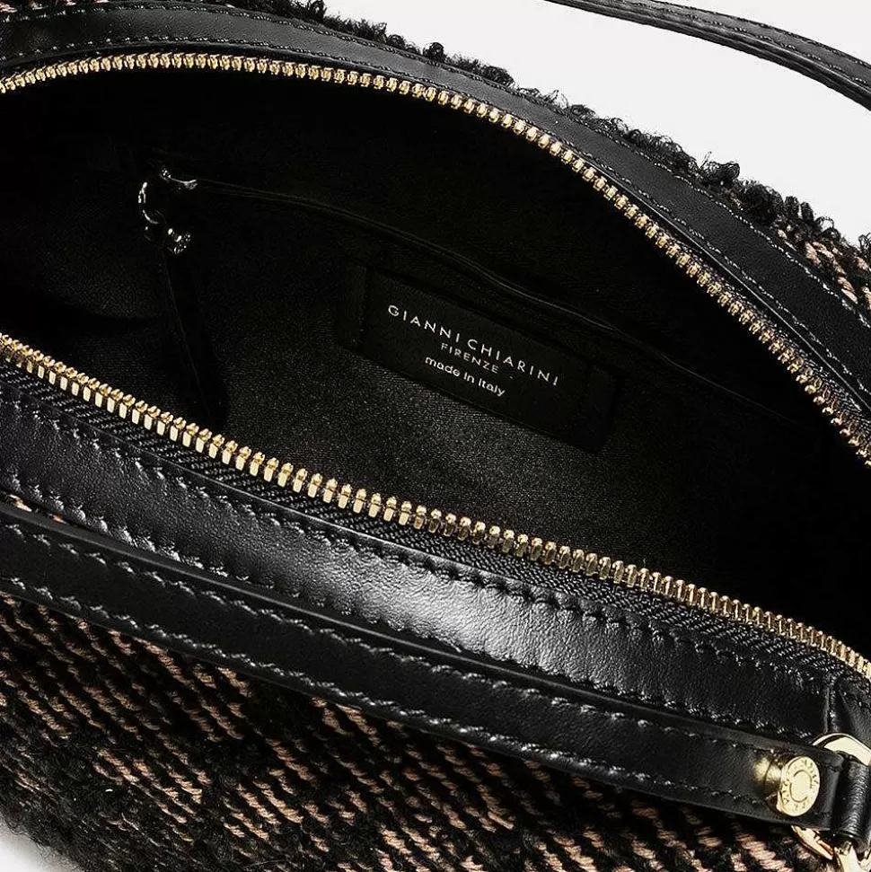 Store Black Textured Leather Large Alifa Bag Crossbody Bags