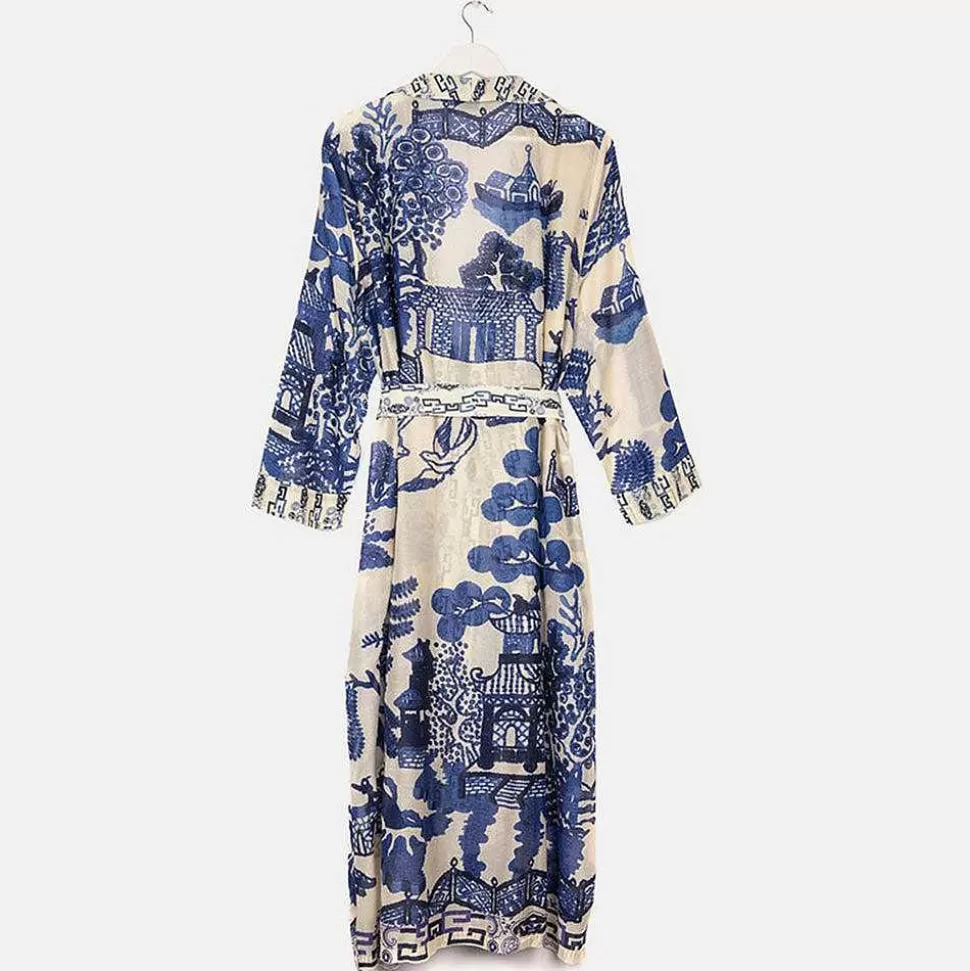 Shop Blue Giant Willow Lightweight Dressing Gown Loungewear