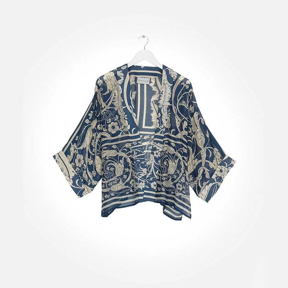 Best Blue Jaipur Short Kimono Loungewear