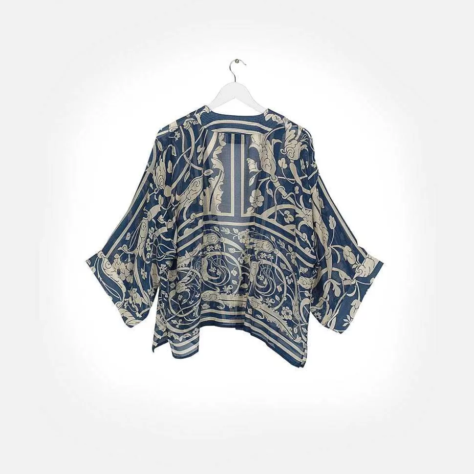 Best Blue Jaipur Short Kimono Loungewear
