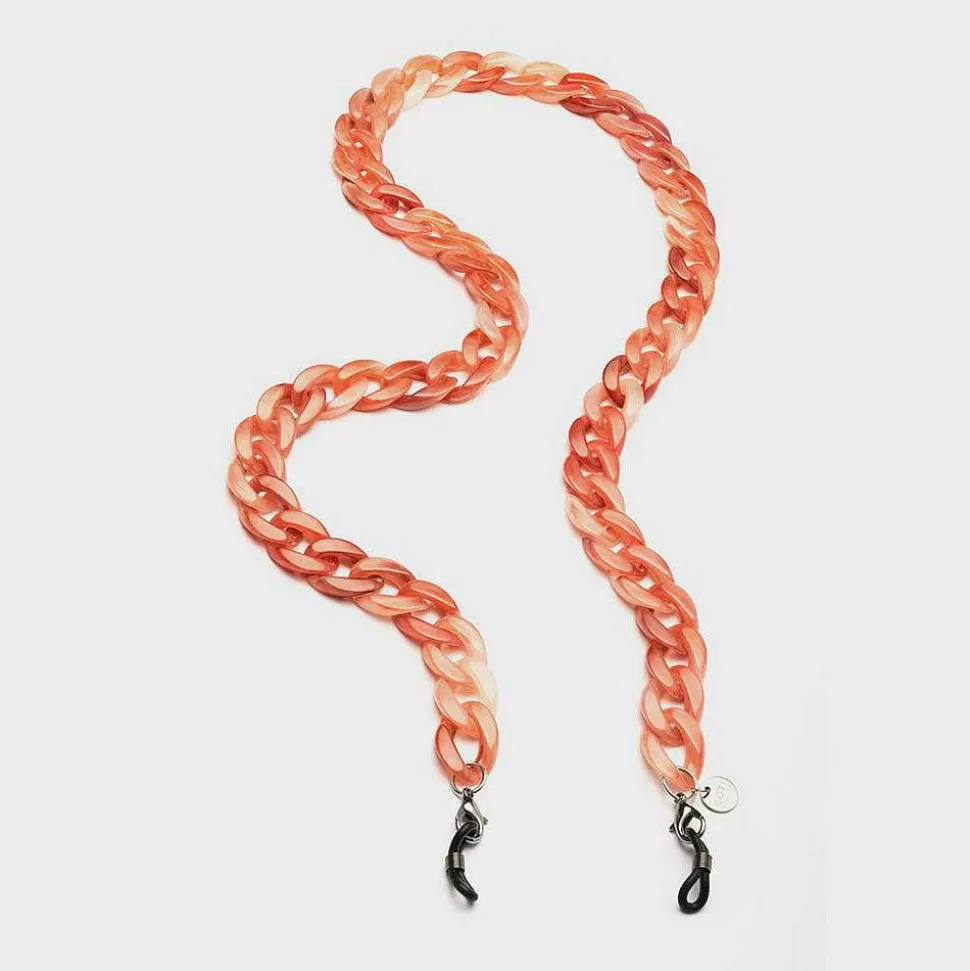 Hot Blush Marble Glasses Chain Glasses Chains