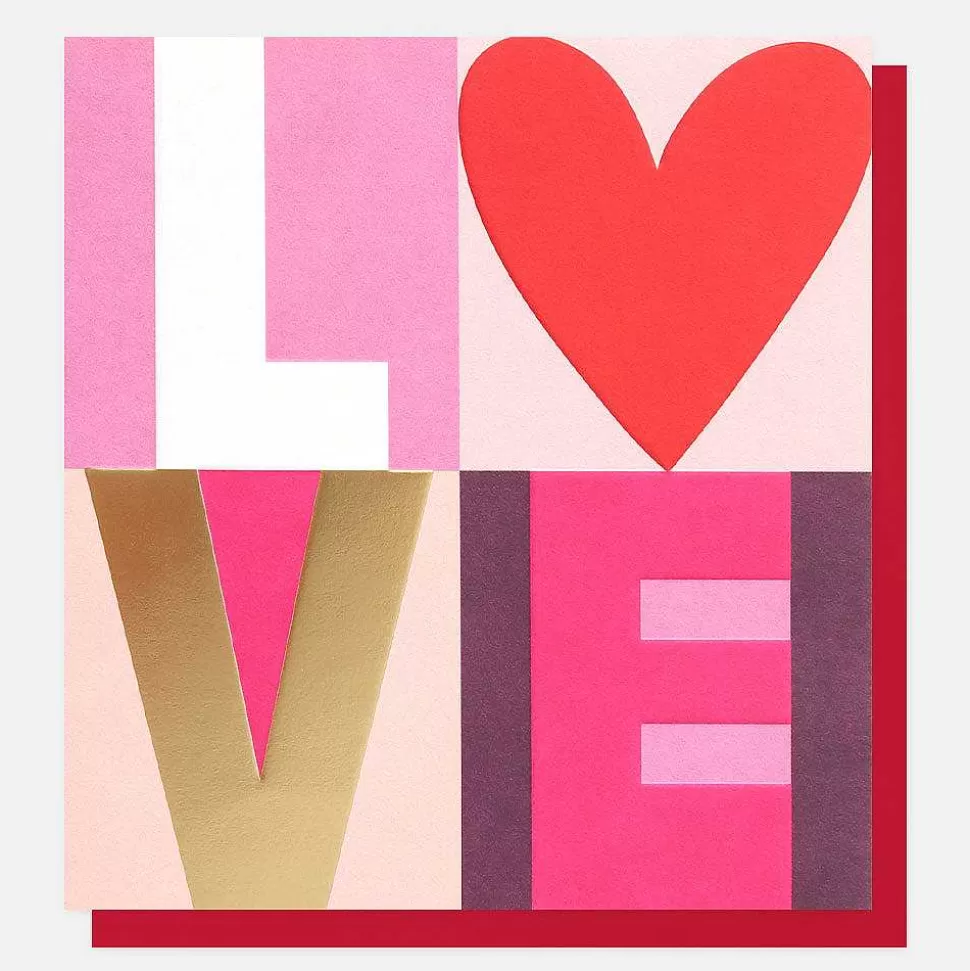 New Bold Love Heart Card Engagement Cards