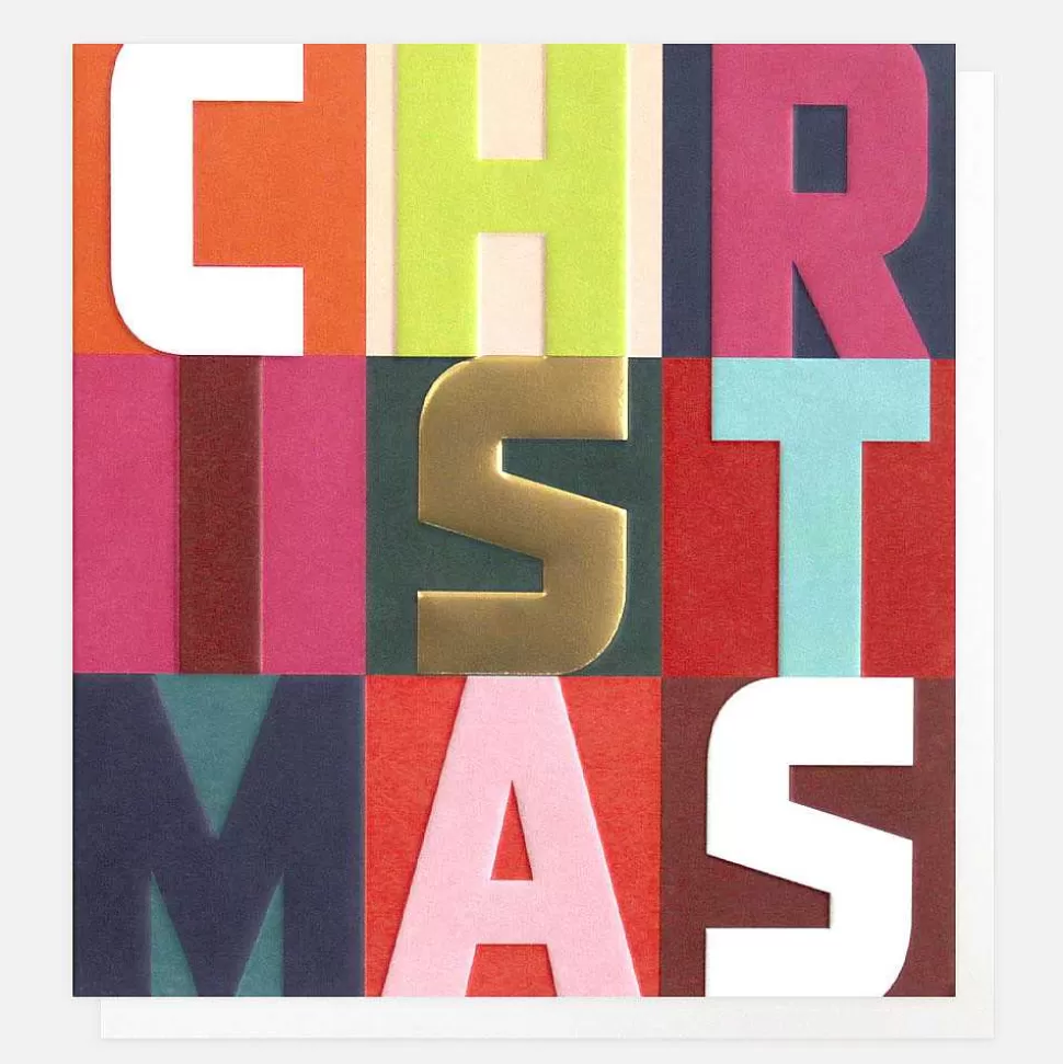 New Bold Text Charity Christmas Card Pack Of 8 Christmas Card Packs