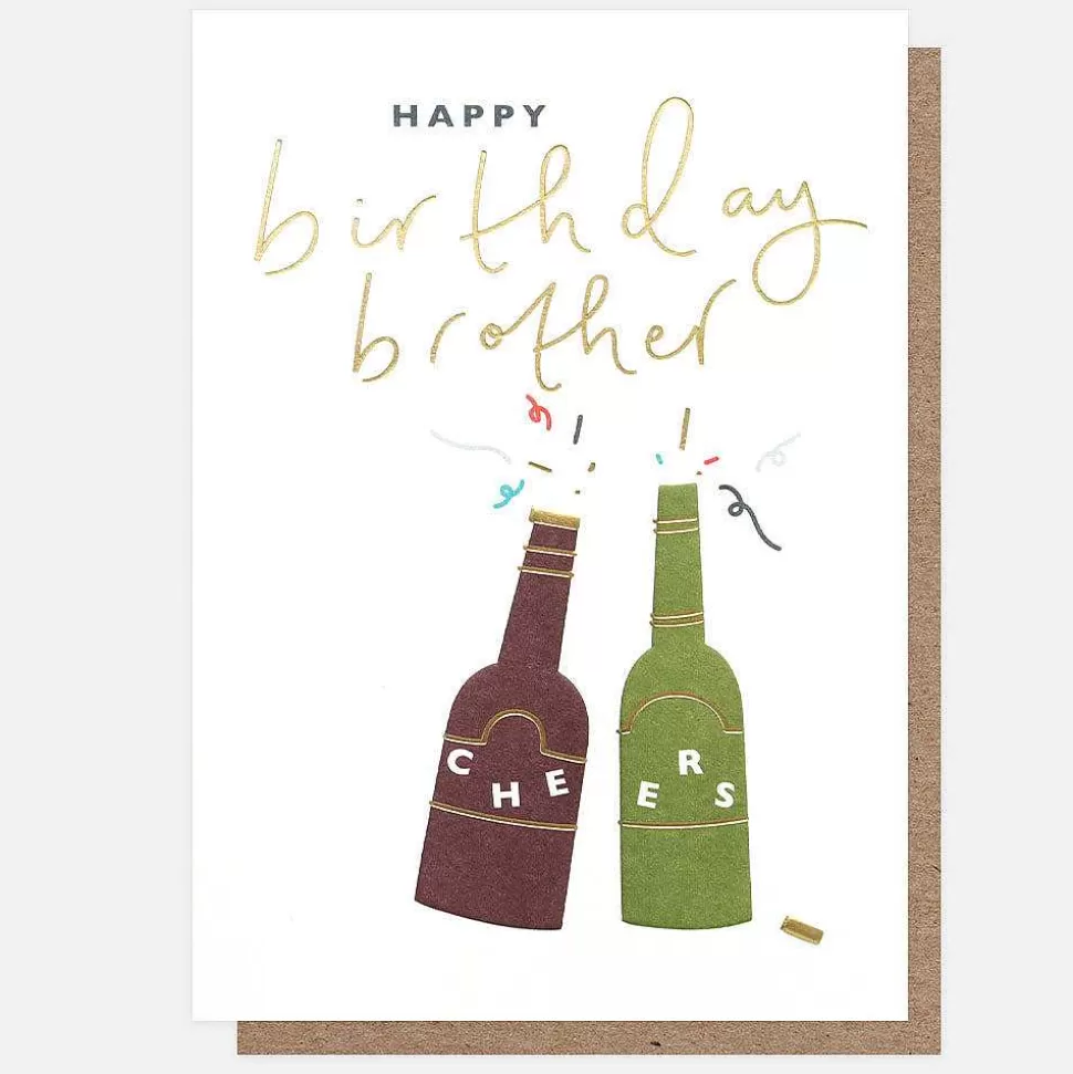 Discount Bottles Birthday Card For Brother Male Relation