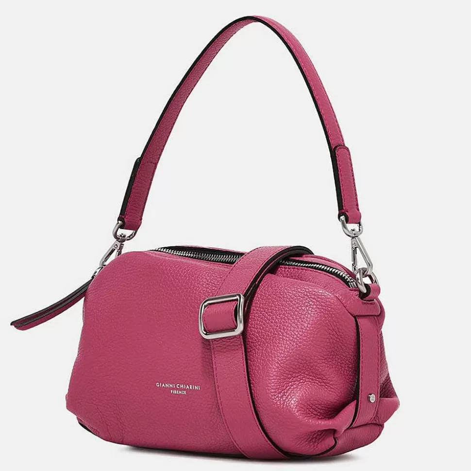 Outlet Bright Pink Leather Becka Crossbody Bag Colourful Bags
