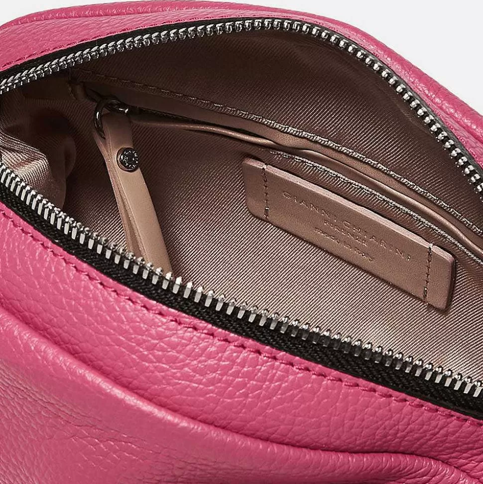 Cheap Bright Pink Leather Becka Crossbody Bag Shoulder Bags