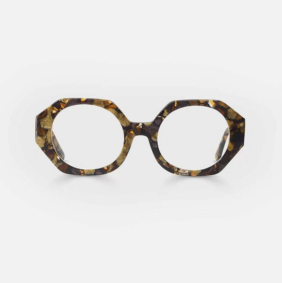 Hot Brown & Gold 'space Opera' Reading Glasses Glasses