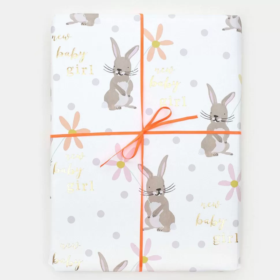 Best Sale Bunny New Baby Girl Wrapping Paper Wrapping Paper