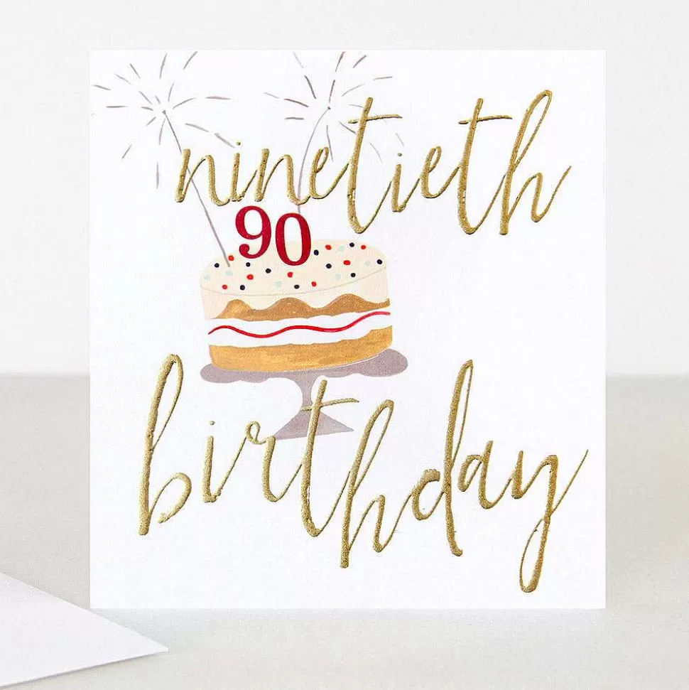 Cheap Cake 90Th Birthday Card By Age