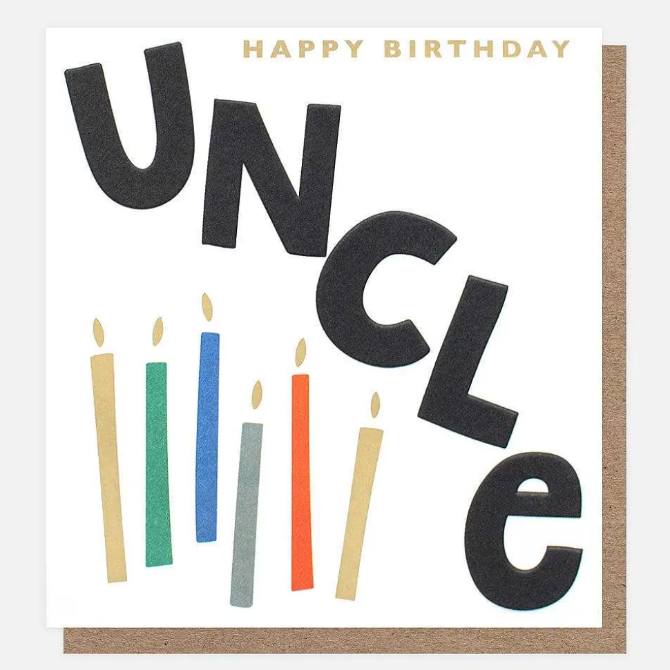 Cheap Candles Birthday Card For Uncle Male Relation