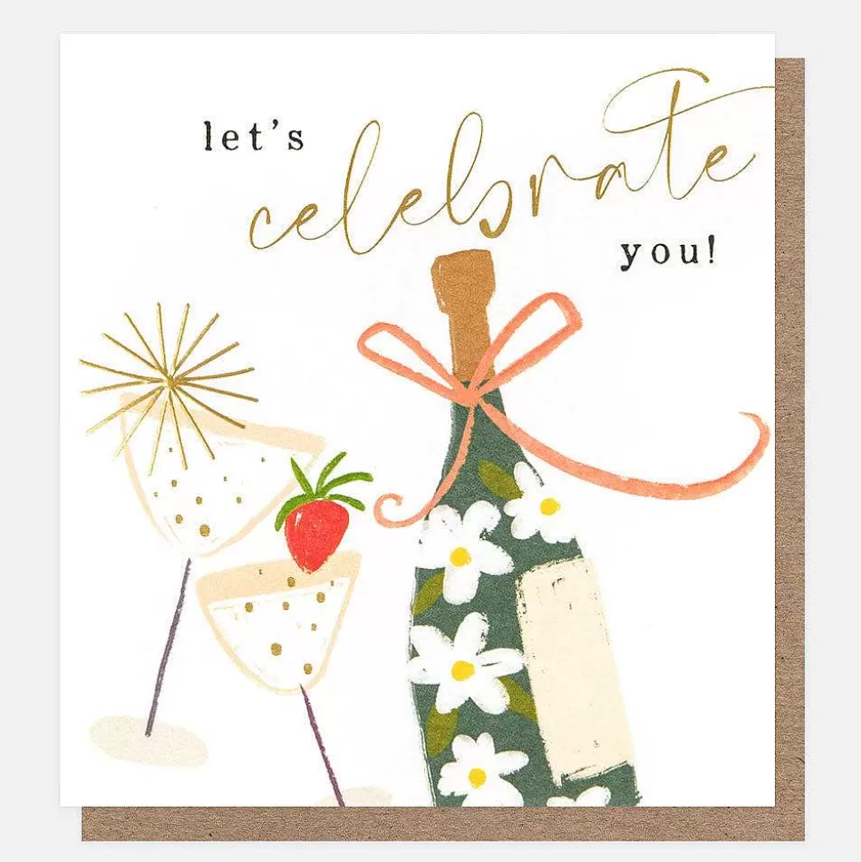 Best Celebrate Bottle & Glasses Card Birthday Cards