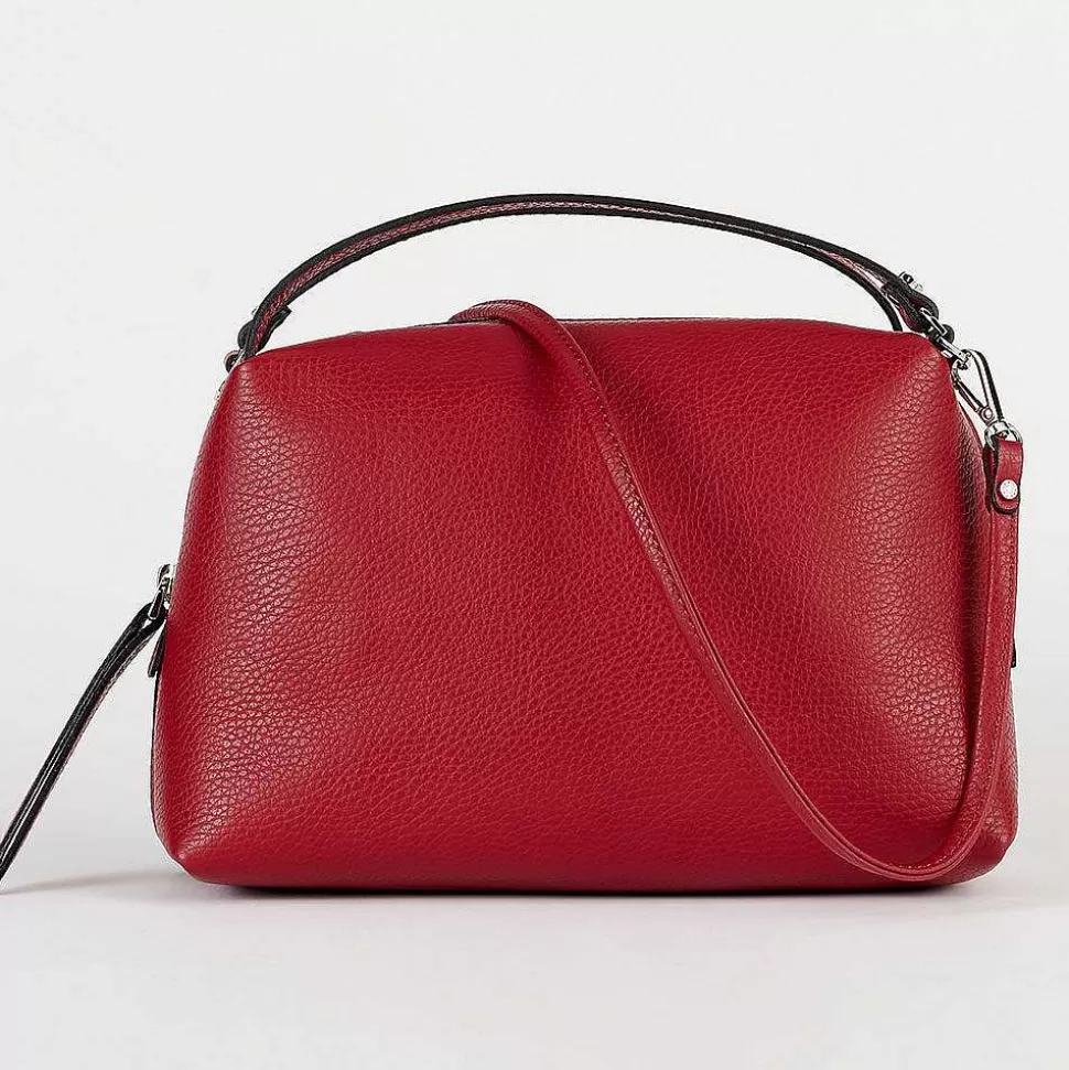 Cheap Ceralacca Red Leather Alifa Large Bag Shoulder Bags