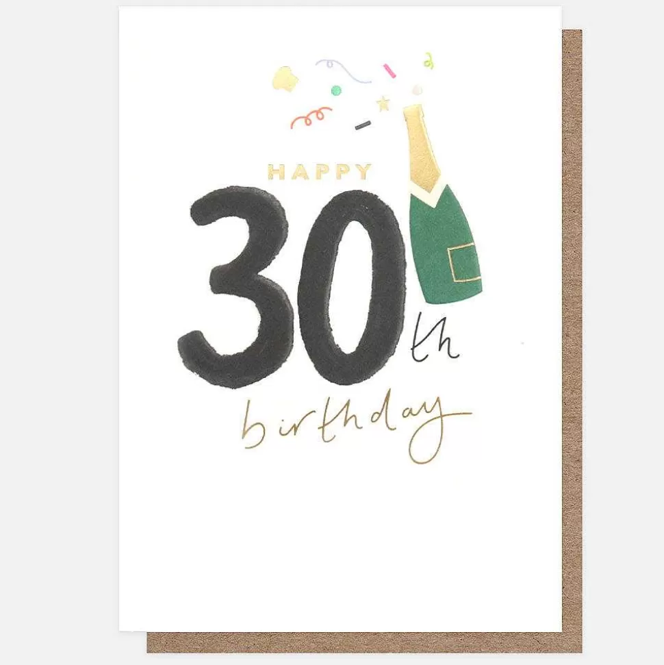 Discount Champagne 30Th Birthday Card By Age