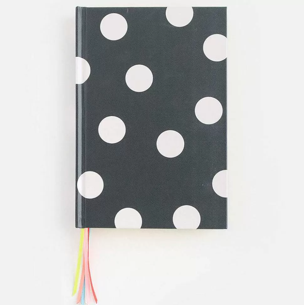 Clearance Charcoal Spot Multi Ribbon Hardback Notebook Notebooks