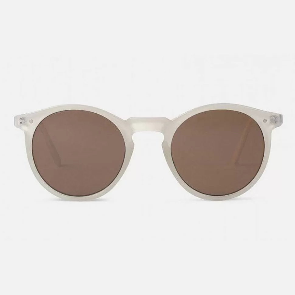 Discount Charles Round Sunglasses White Sunglasses