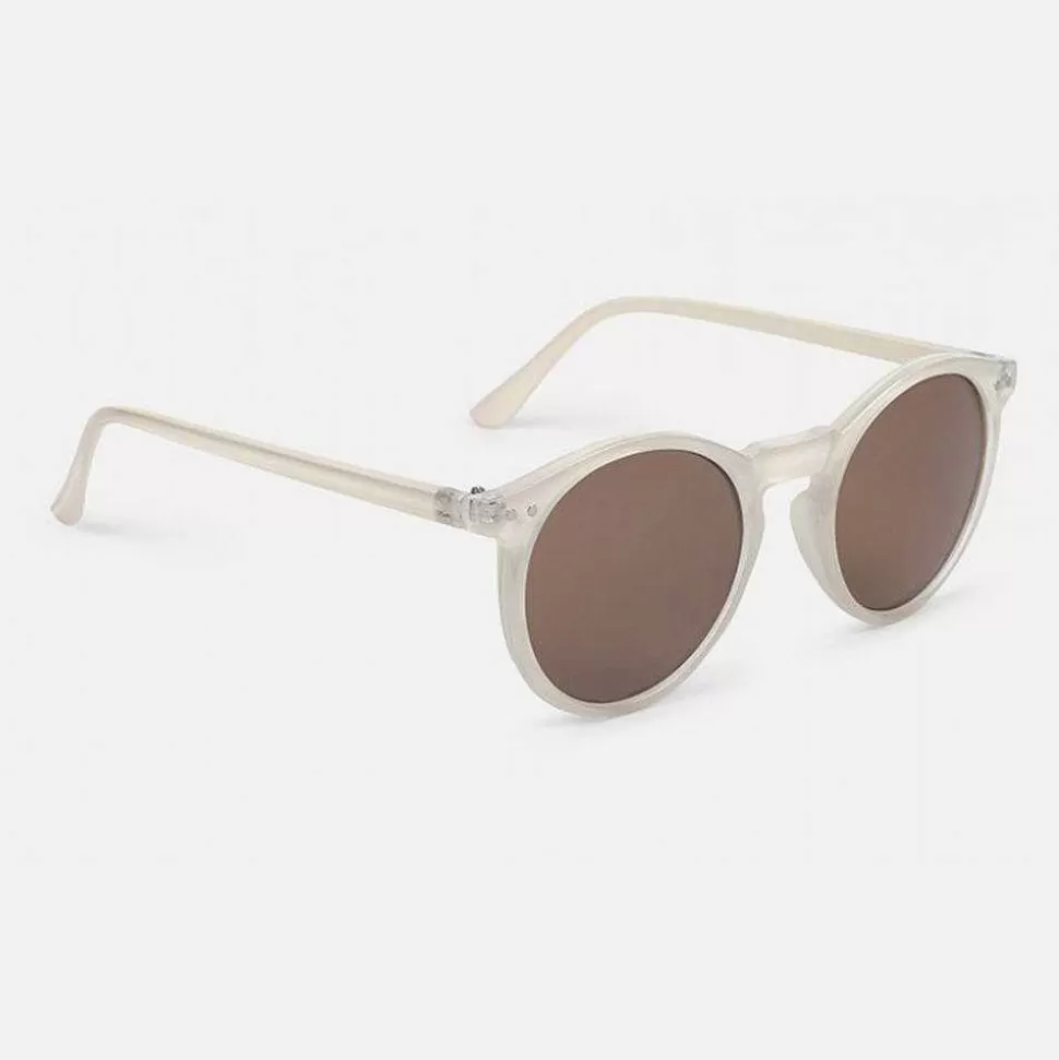 Discount Charles Round Sunglasses White Sunglasses