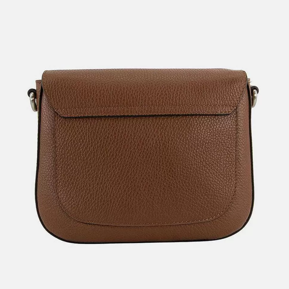 Fashion Choc Leather Ally Flap Bag Crossbody Bags