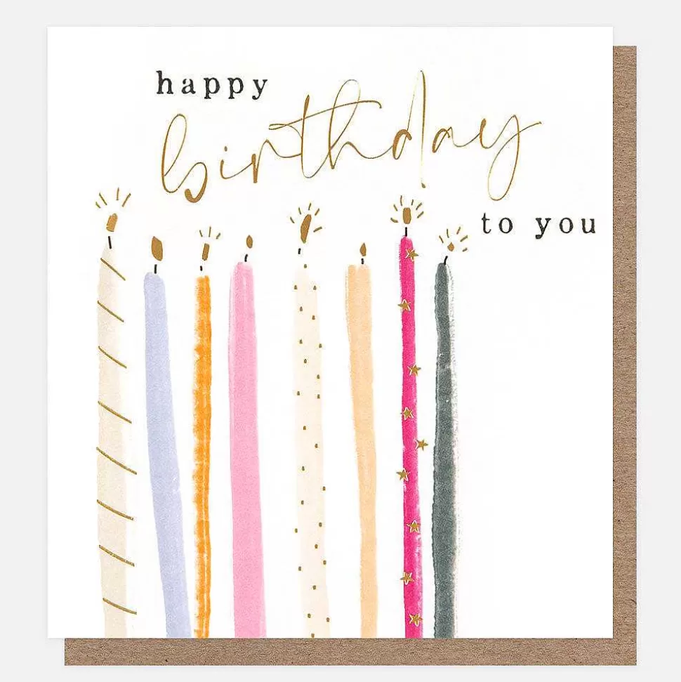 Discount Colourful Candles Happy Birthday Card For Them