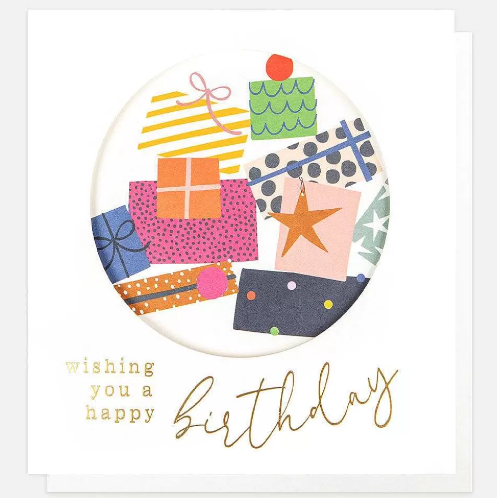 Fashion Colourful Wrapped Presents Birthday Card Birthday Cards