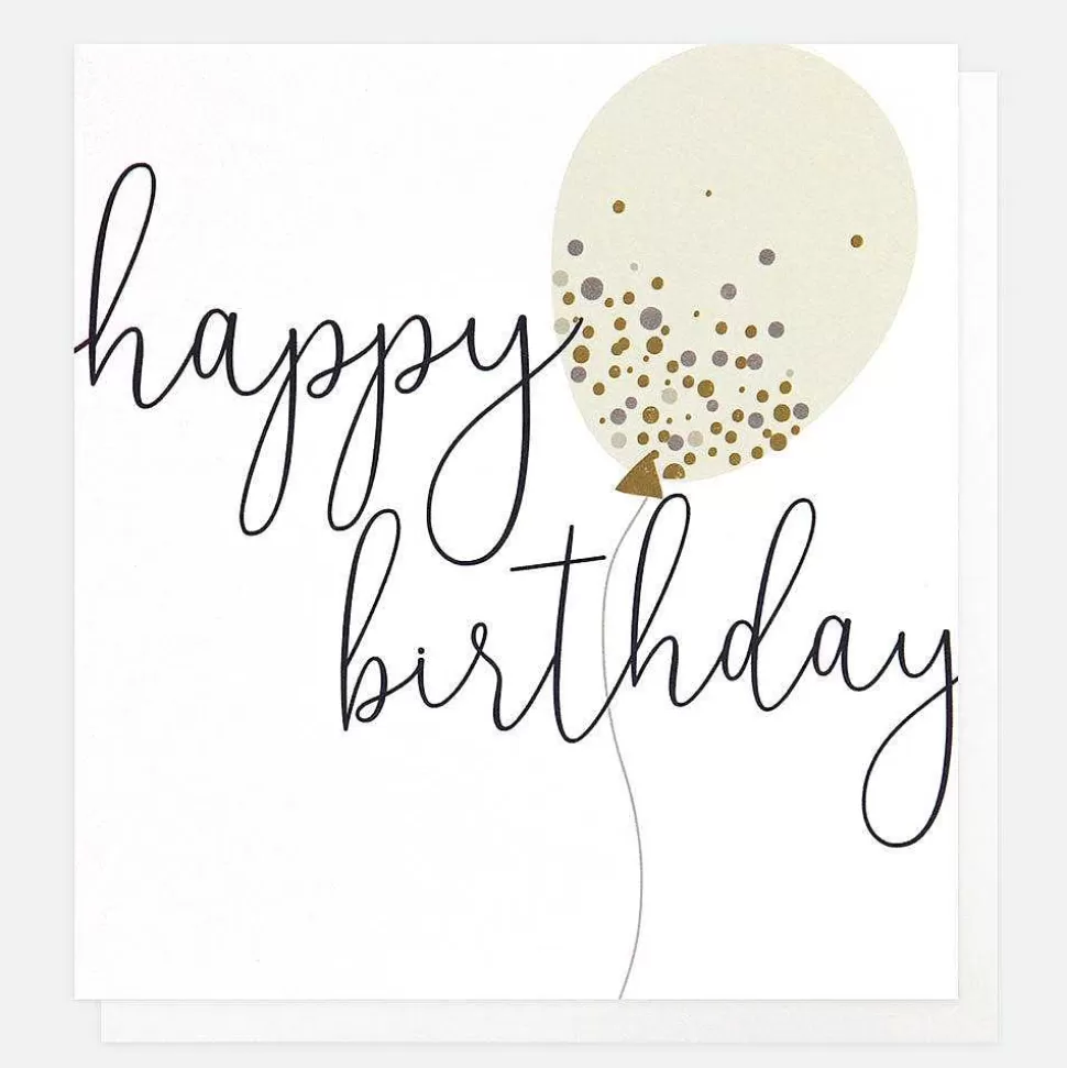 Hot Confetti Balloon Birthday Card For Her