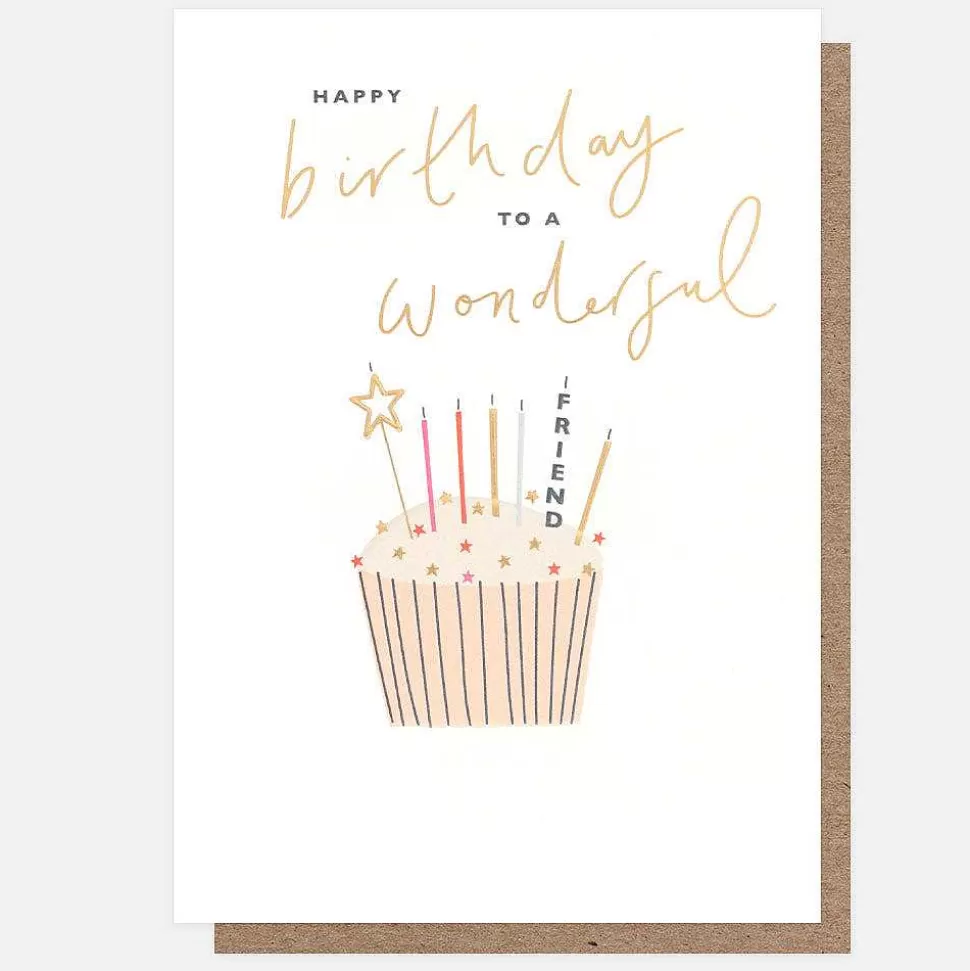 Discount Cupcake Birthday Card For Friend For Her