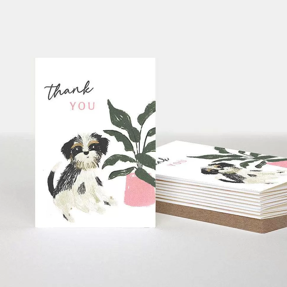 Best Sale Cute Dog Thank You Notecards Pack Of 10 Thank You Cards