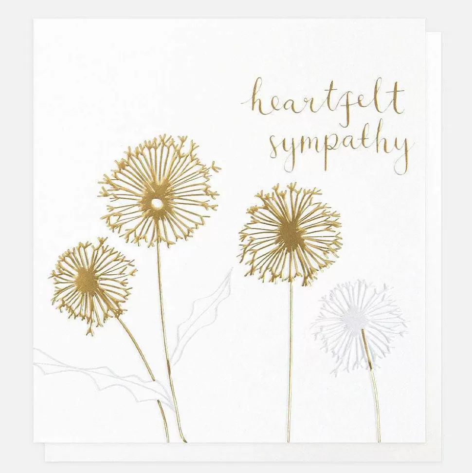 Clearance Dandelion Heartfelt Sympathy Card Sympathy Cards