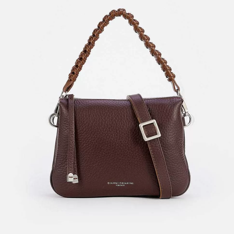 Outlet Dark Brown Leather Small Mia Bag Handbags