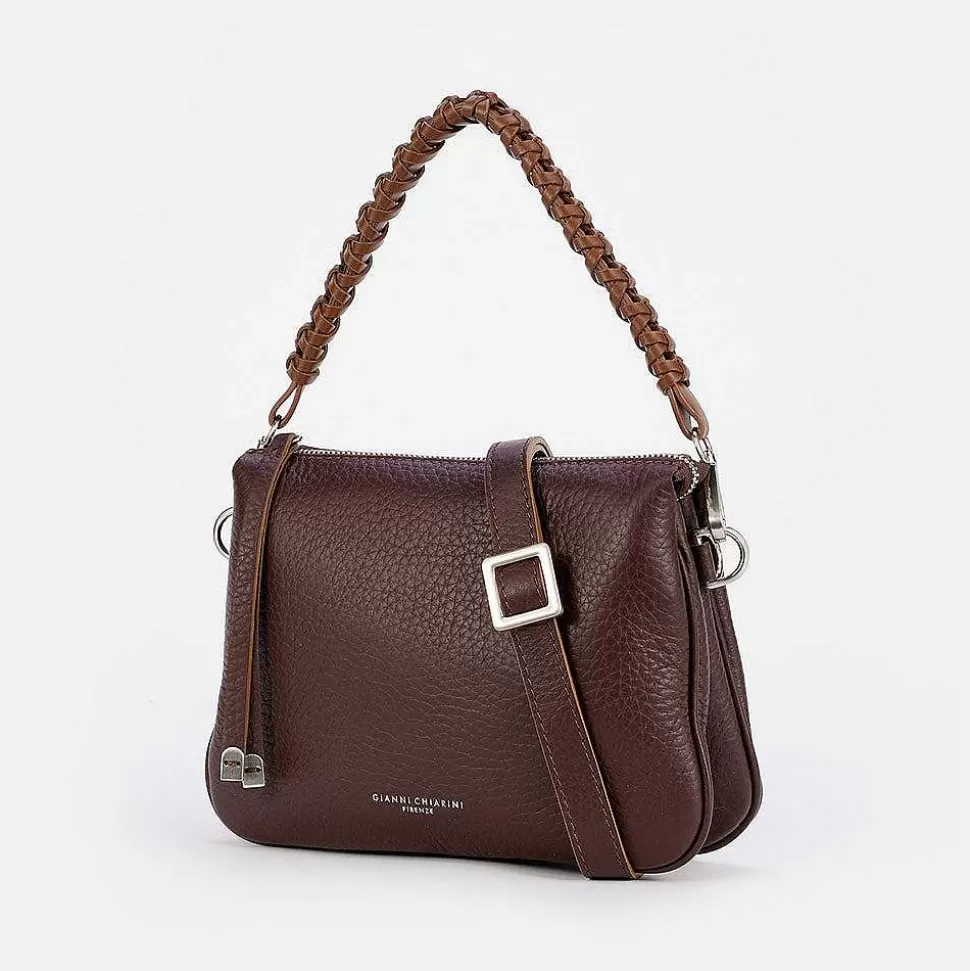 Outlet Dark Brown Leather Small Mia Bag Handbags