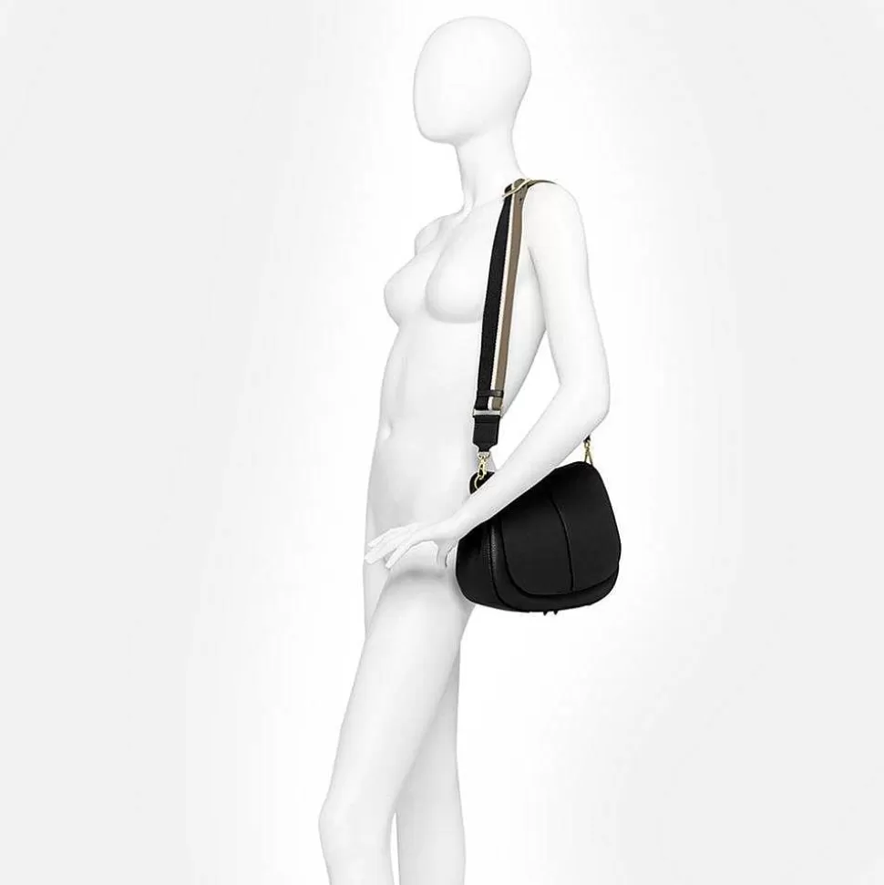 Store Dark Green Leather Helena Saddle Bag Shoulder Bags