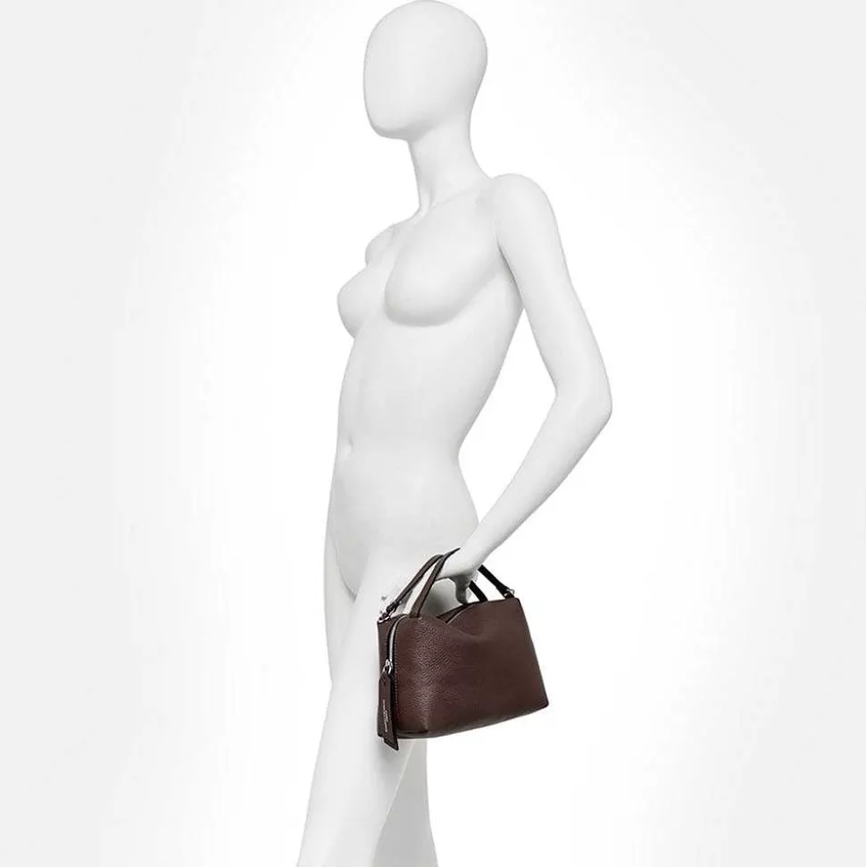 Shop Deep Green Leather Large Alifa Bag Handbags